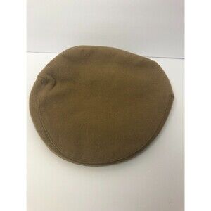 Peter James Pure Cashmere Newsboy Cap Hat Solid Tan Size XL Peaky Blinders